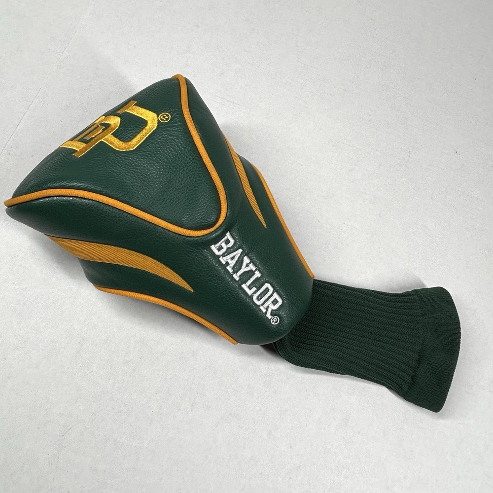 GOLF TEXAS BAYLOR BEARS #1 DRIVER HEADCOVER NCAA BU Team Colors EUC